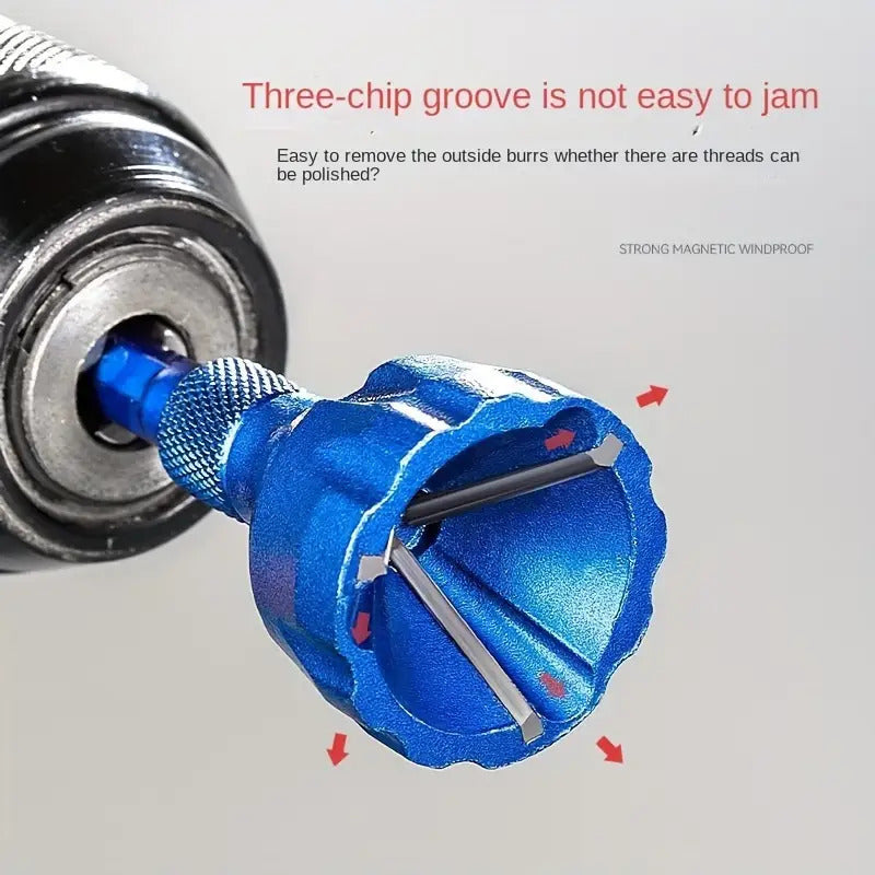 4pcs Steel Screw Deburrer Tool