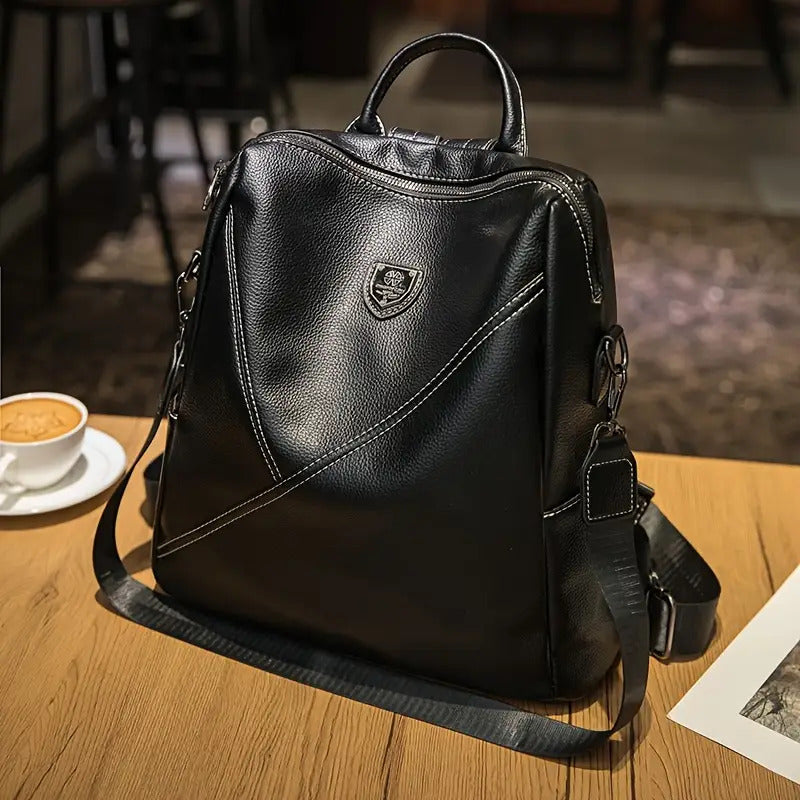 Solid Color Women'S Versatile Backpack