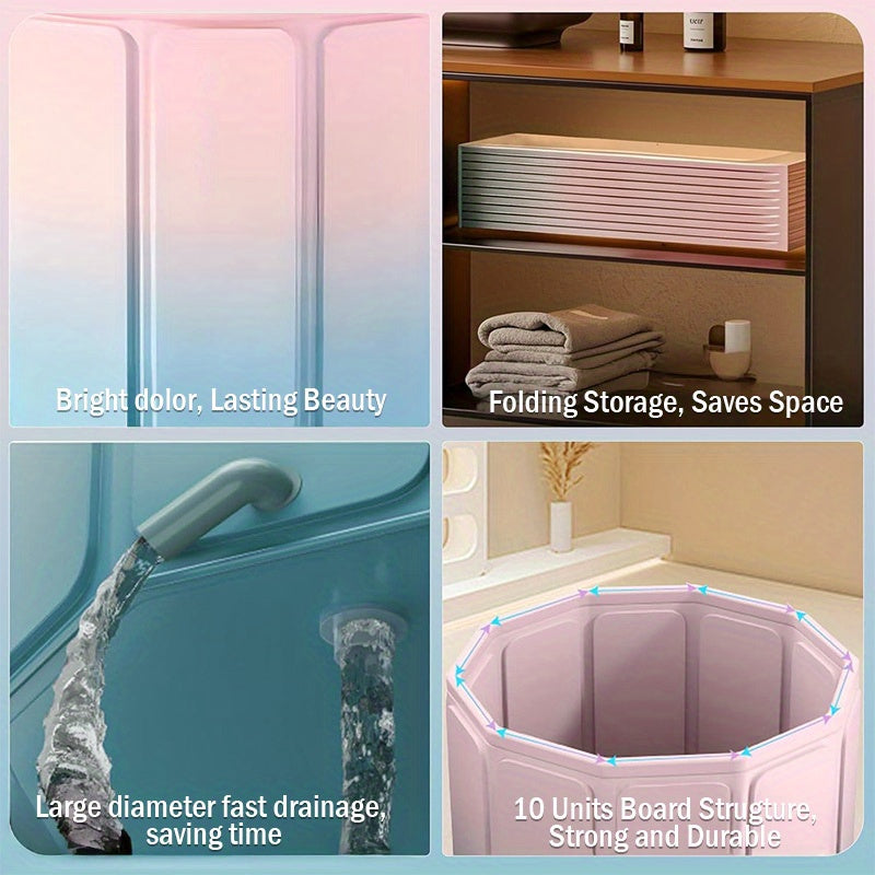 1pc Foldable Bathtub