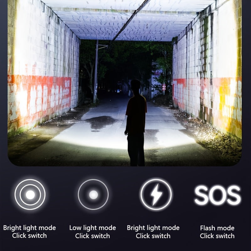 1pc USB Rechargeable Mini LED Keychain Light