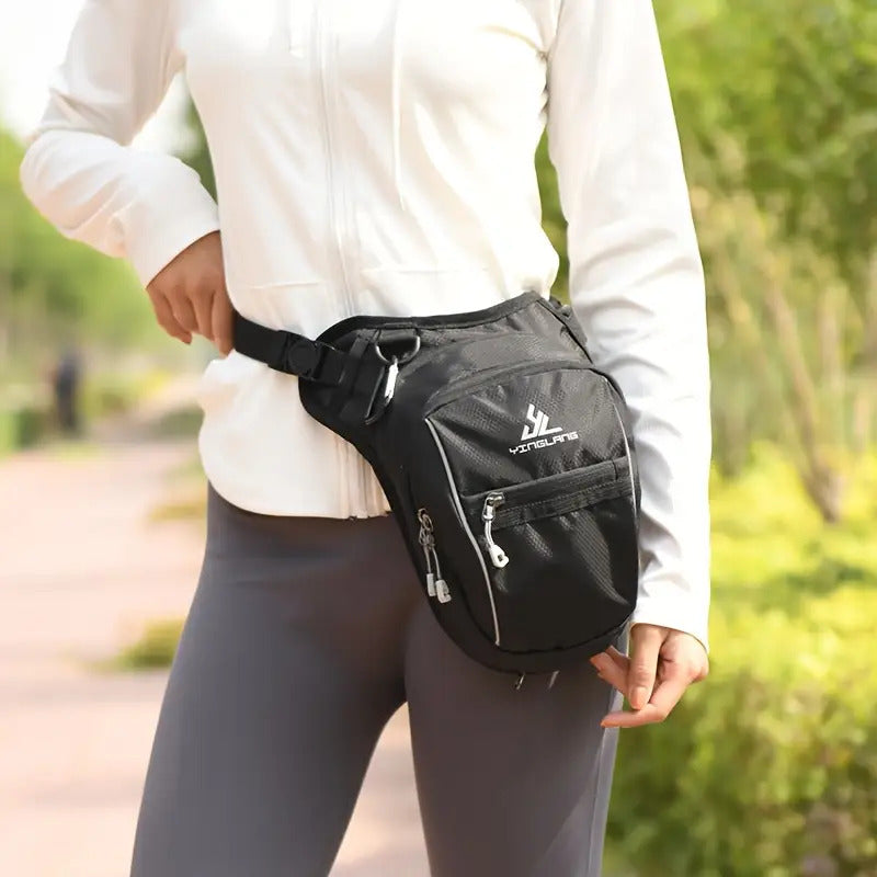 1pc Contrast-color Nylon Sports Leg Bag