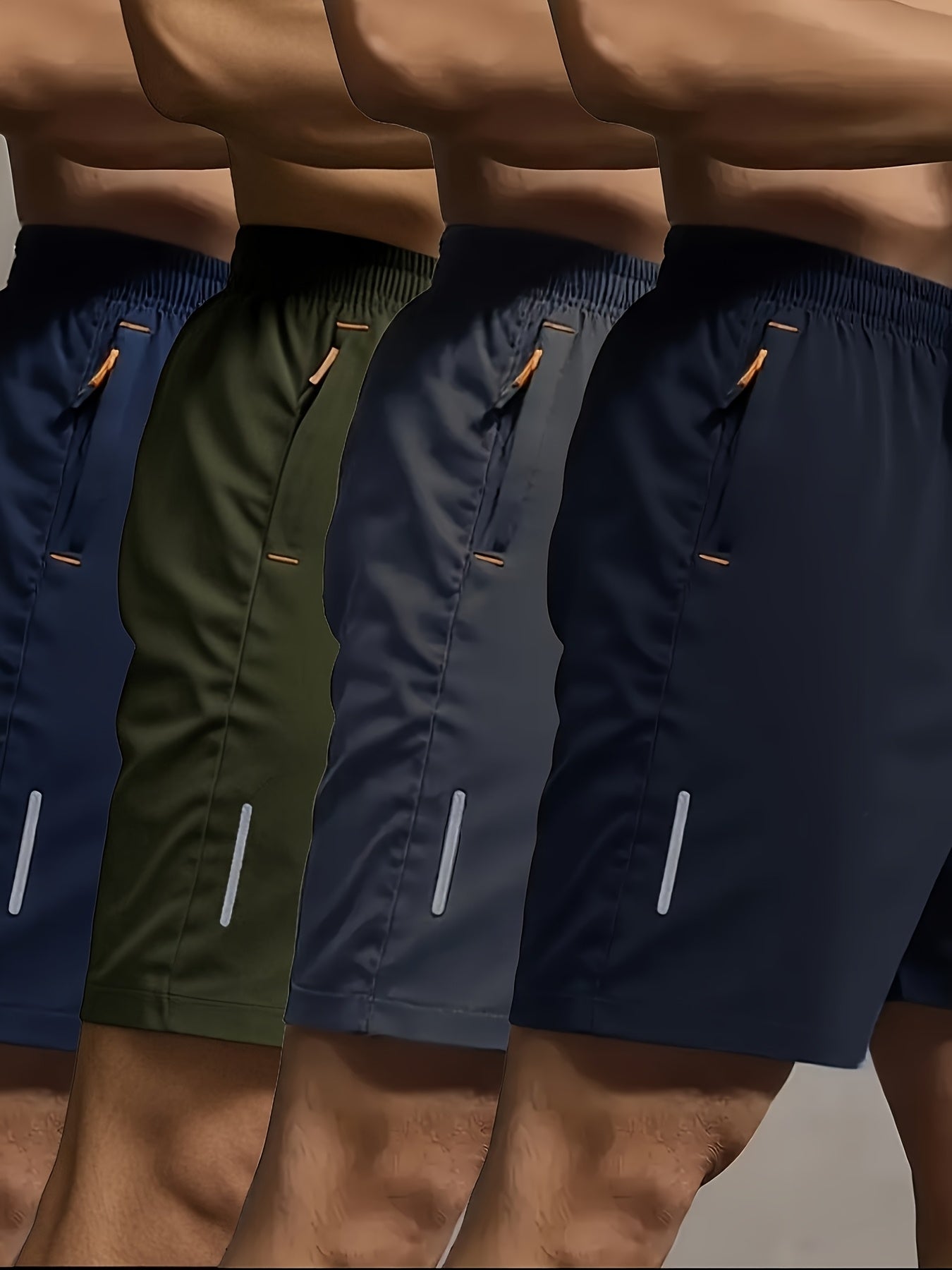 4pcs Men'S Athletic Shorts