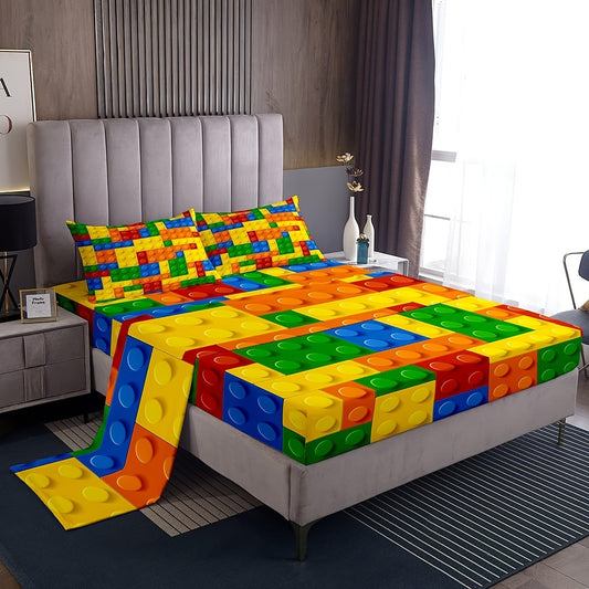 4pcs Games Bed Sheet Set