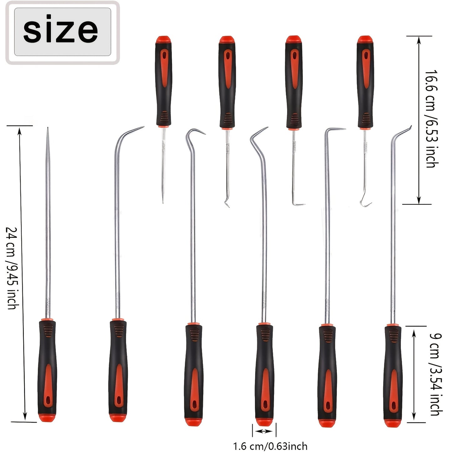 10pcs Durable Precision Oil Seal Hook Kit