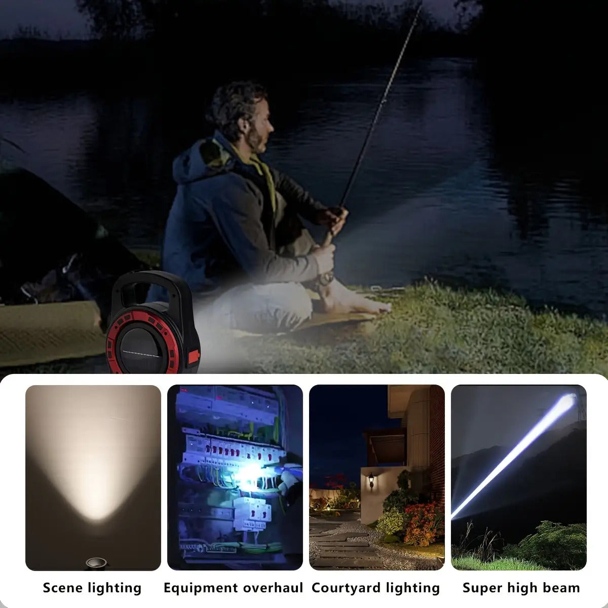 2pcs  Multi functional Outdoor Lights solar handheld light