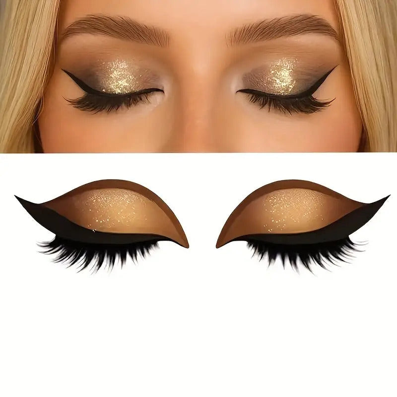 Three-In-One Self-Adhesive Eyeliner, Eyeshadow And Eyelash Stickers
