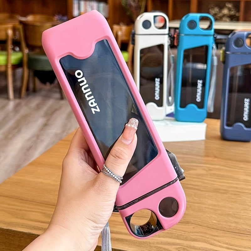 Summer Leakproof Square Water Bottle With Scale