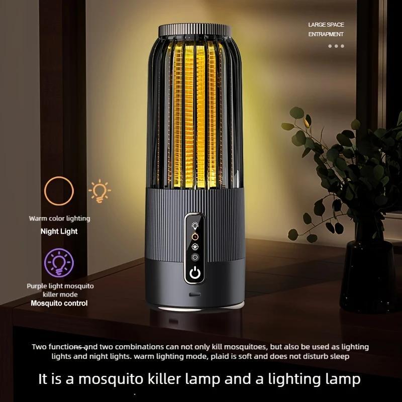 2025 New 2-in-1 Portable Rechargeable Outdoor Mosquito Killer Lamp