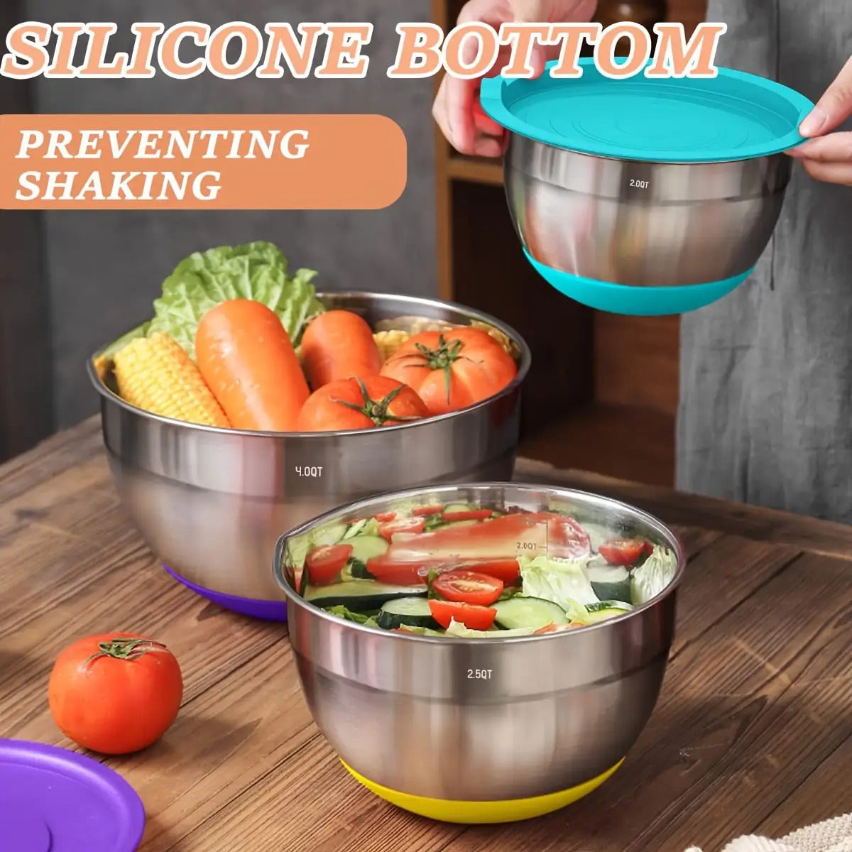 Mixing Bowls with Airtight Lids