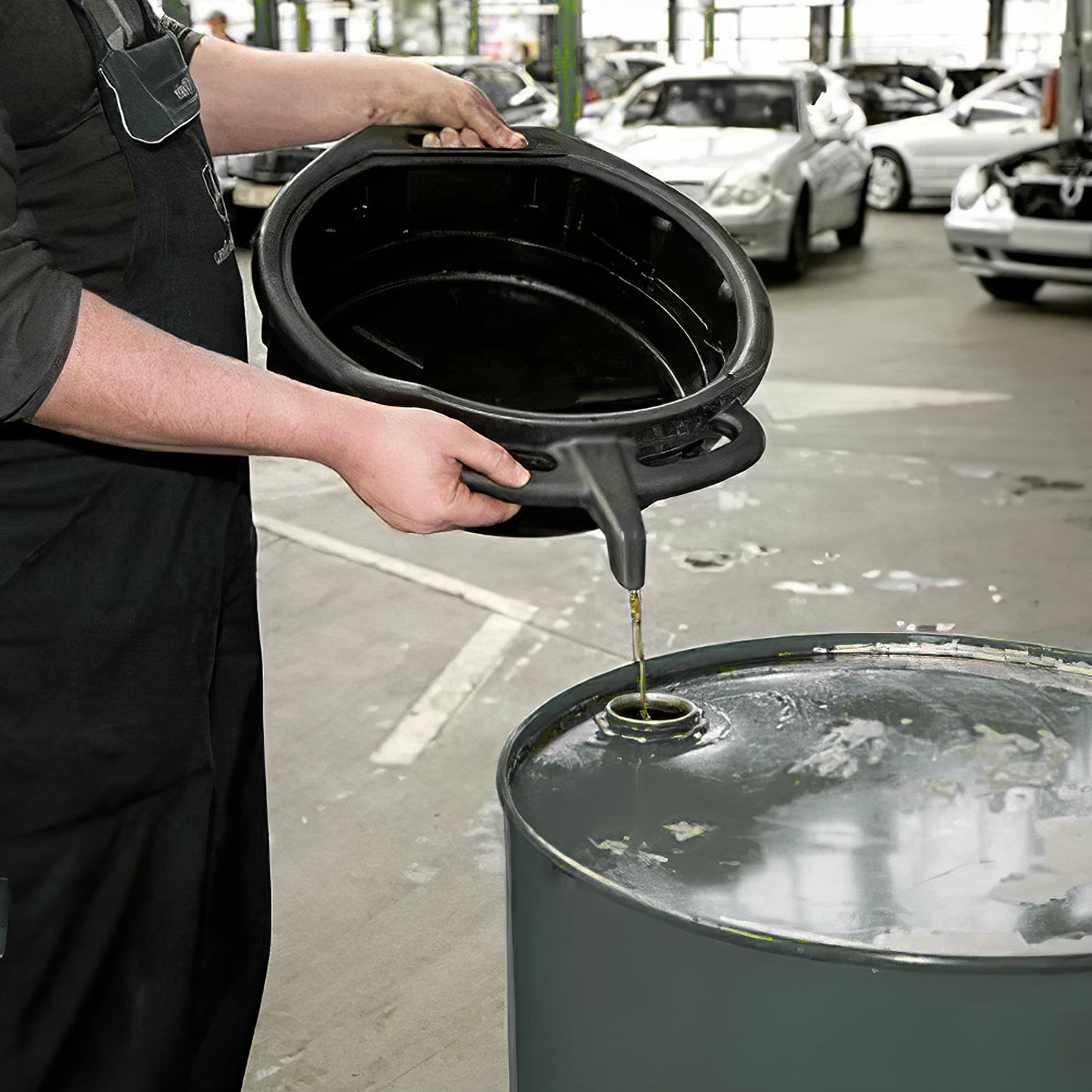 1pc Thickened Car Drain Pan-  Large Capacity Waste Engine Oil Collector