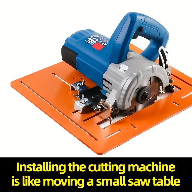 1pc universal cutting machine base plate kit, suitable for woodworking circular saws, with laser scale and adjustable positioning rail, woodworking auxiliary tool.