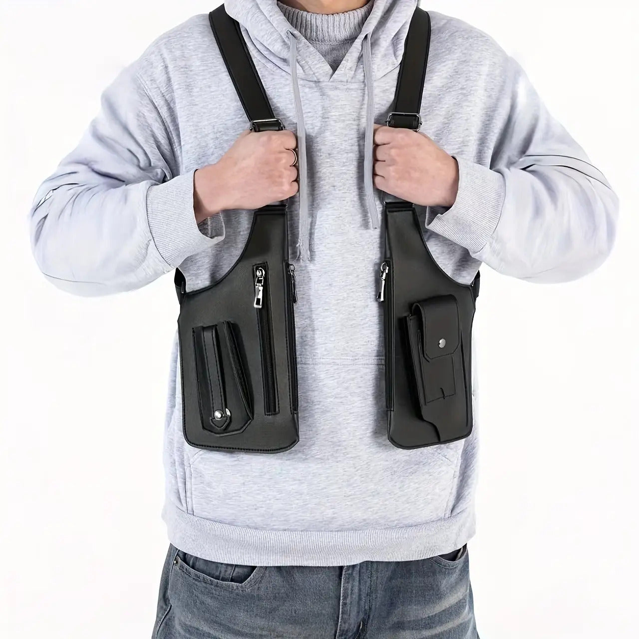 Men'S Vintage Shoulder Bag, Versatile Lightweight Backpack