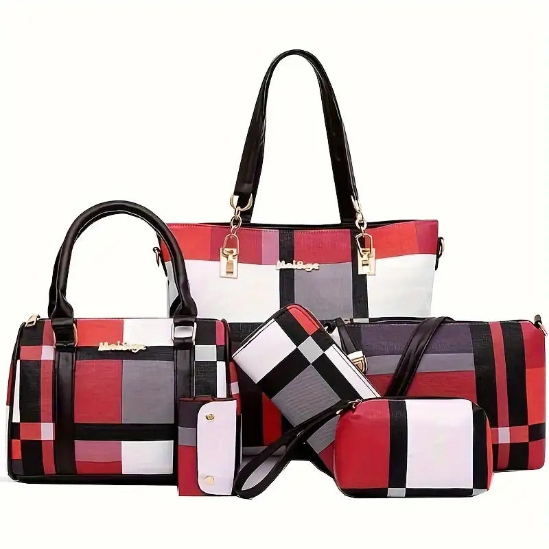6pcs/set Large Capacity Shoulder Bag