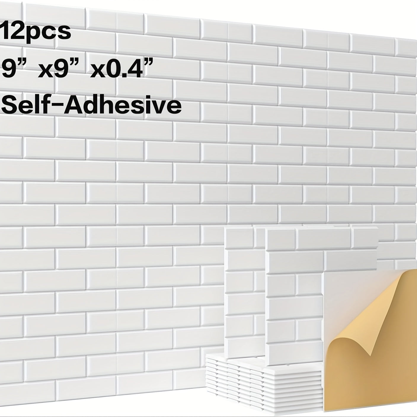 12pcs Self-Adhesive Soundproof Wall Panels