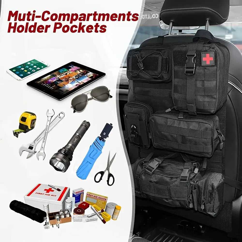 Tactical Car Seat Back Organizer