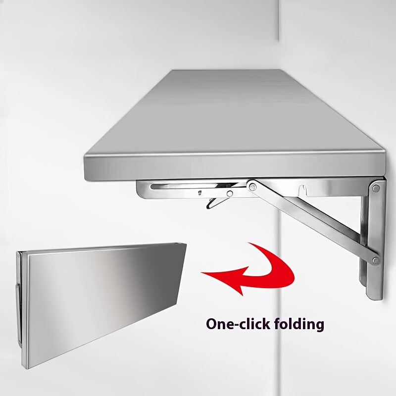 Rust-Resistant Stainless Steel Wall-Mounted Shelf