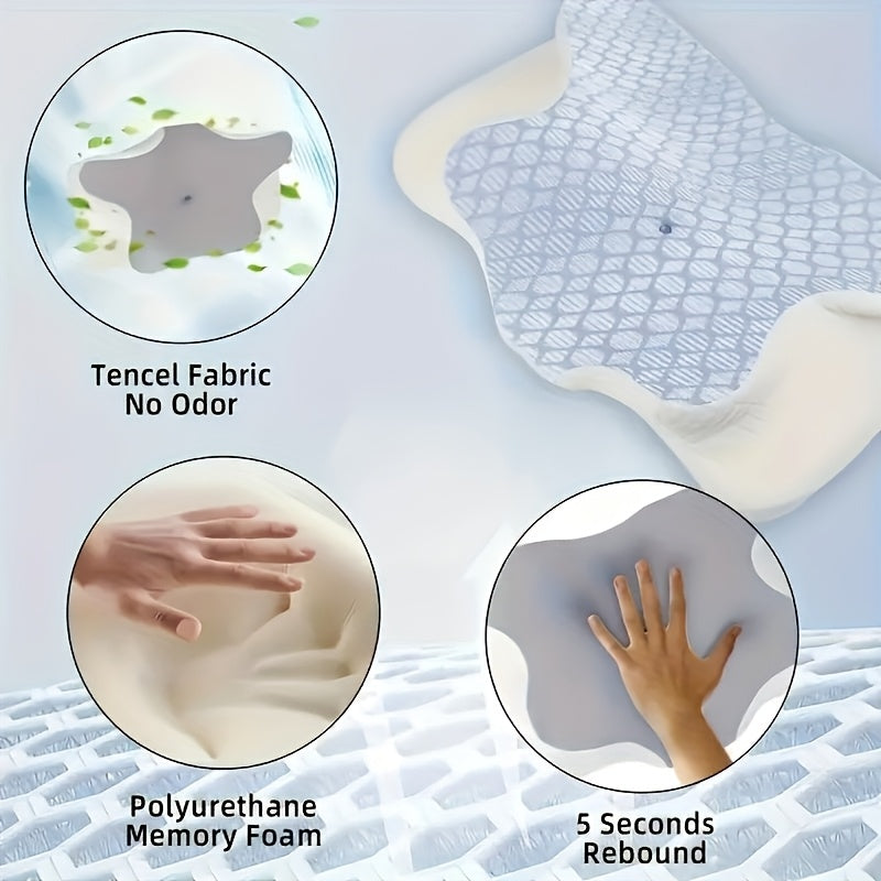 1 Butterfly-Shaped Memory Foam Pillow