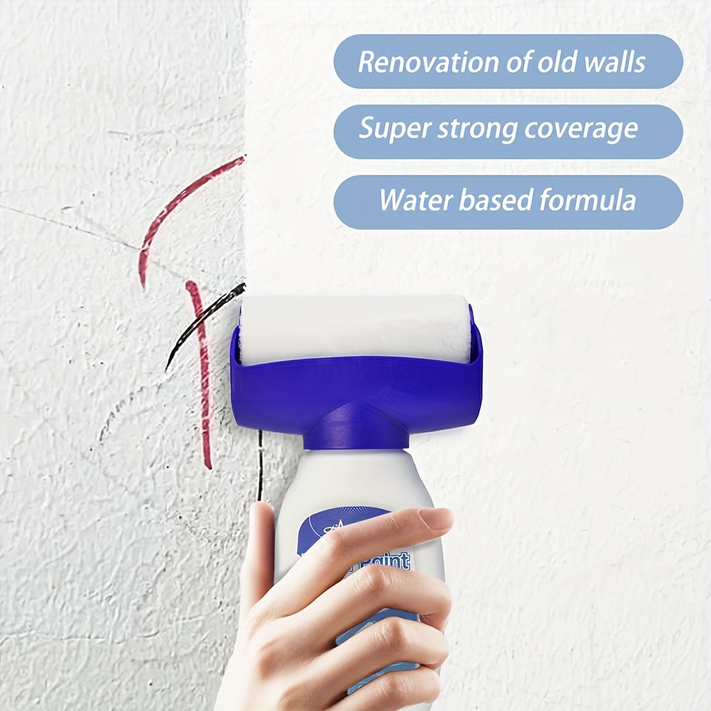 3pcs DIY Wall Repair Paint Kit With Roller And Removable Brush Head