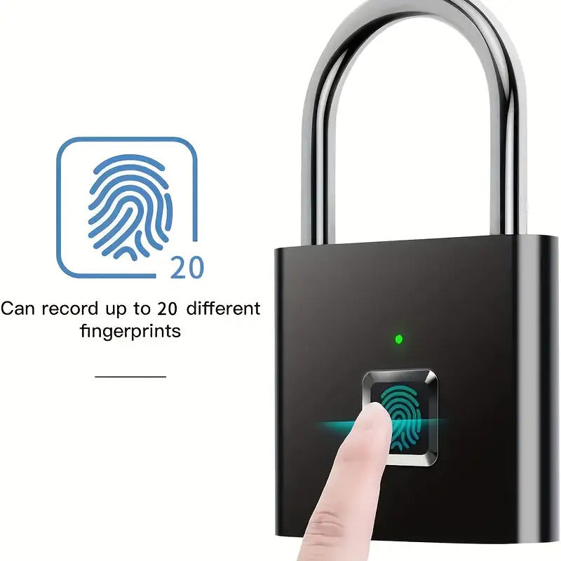 The brand-new upgraded USB Micro-B fingerprint padlock