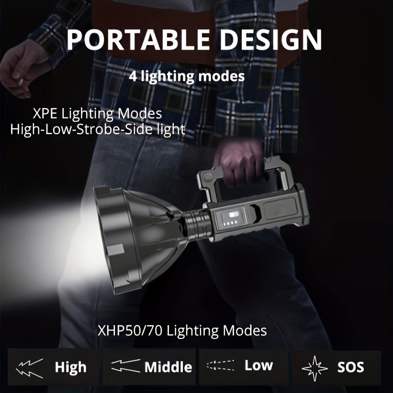 Powerful LED Flashlight Handheld Searchlight