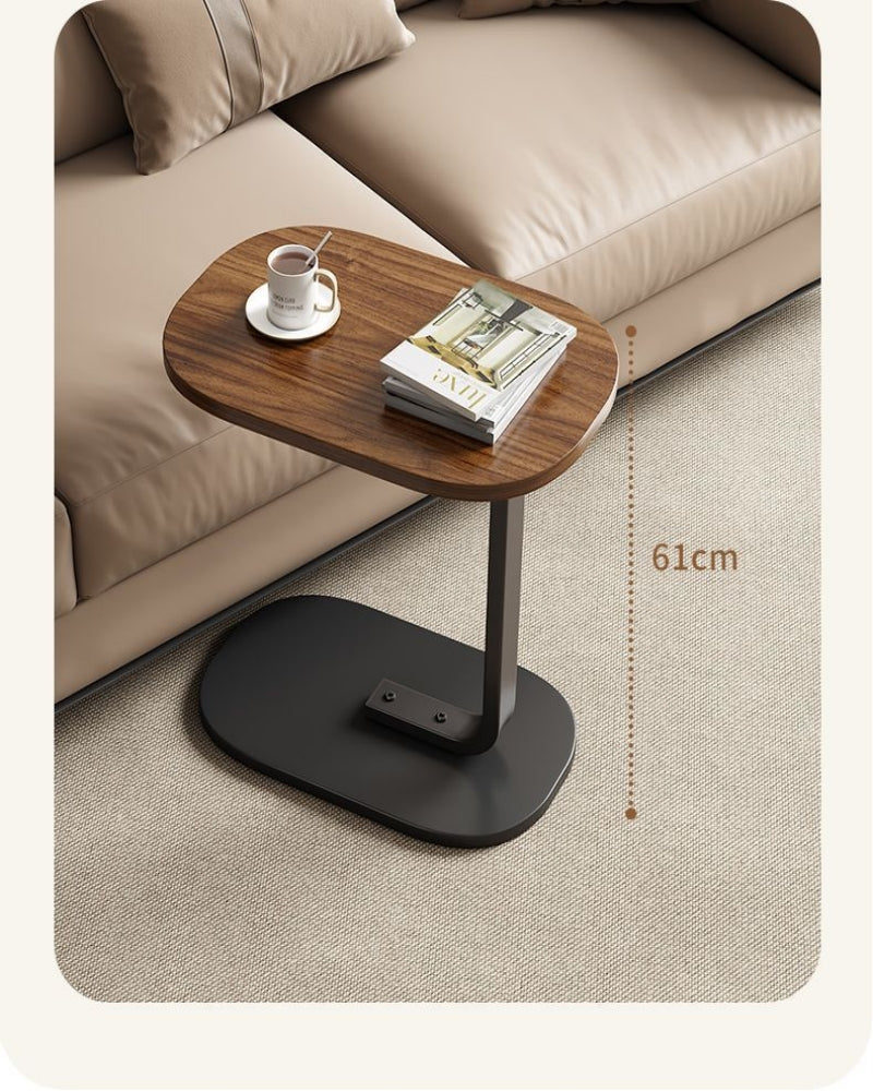 C-shaped movable small table