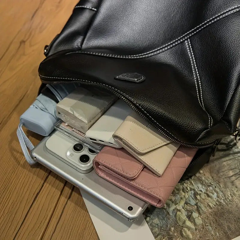 Solid Color Women'S Versatile Backpack