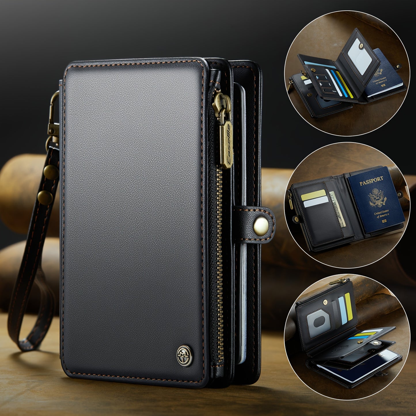 Portable Multi-card Credit Card Passport Case