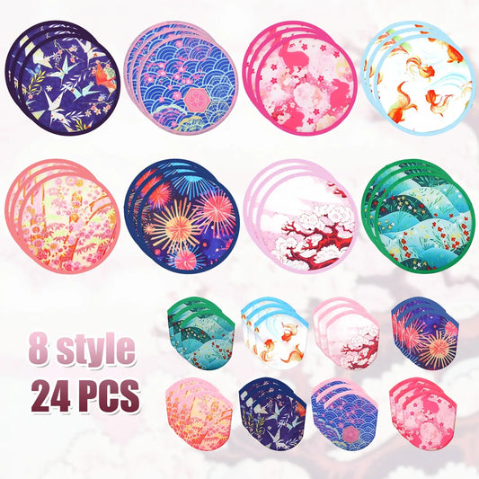 24-Pack Foldable Handheld Fans