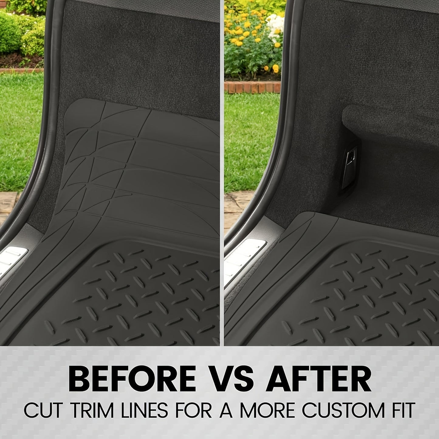 All-Weather PVC Car Trunk Mat 47.2"x31.5" Waterproof