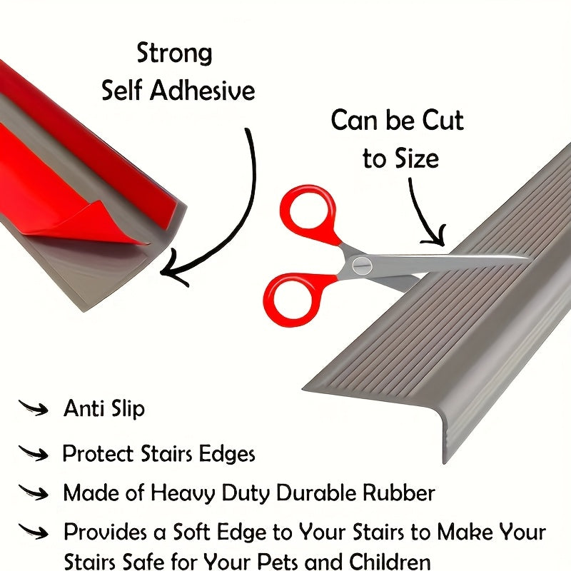 Extra Wide Self-Adhesive Anti-Slip Safety Strips for Stairs