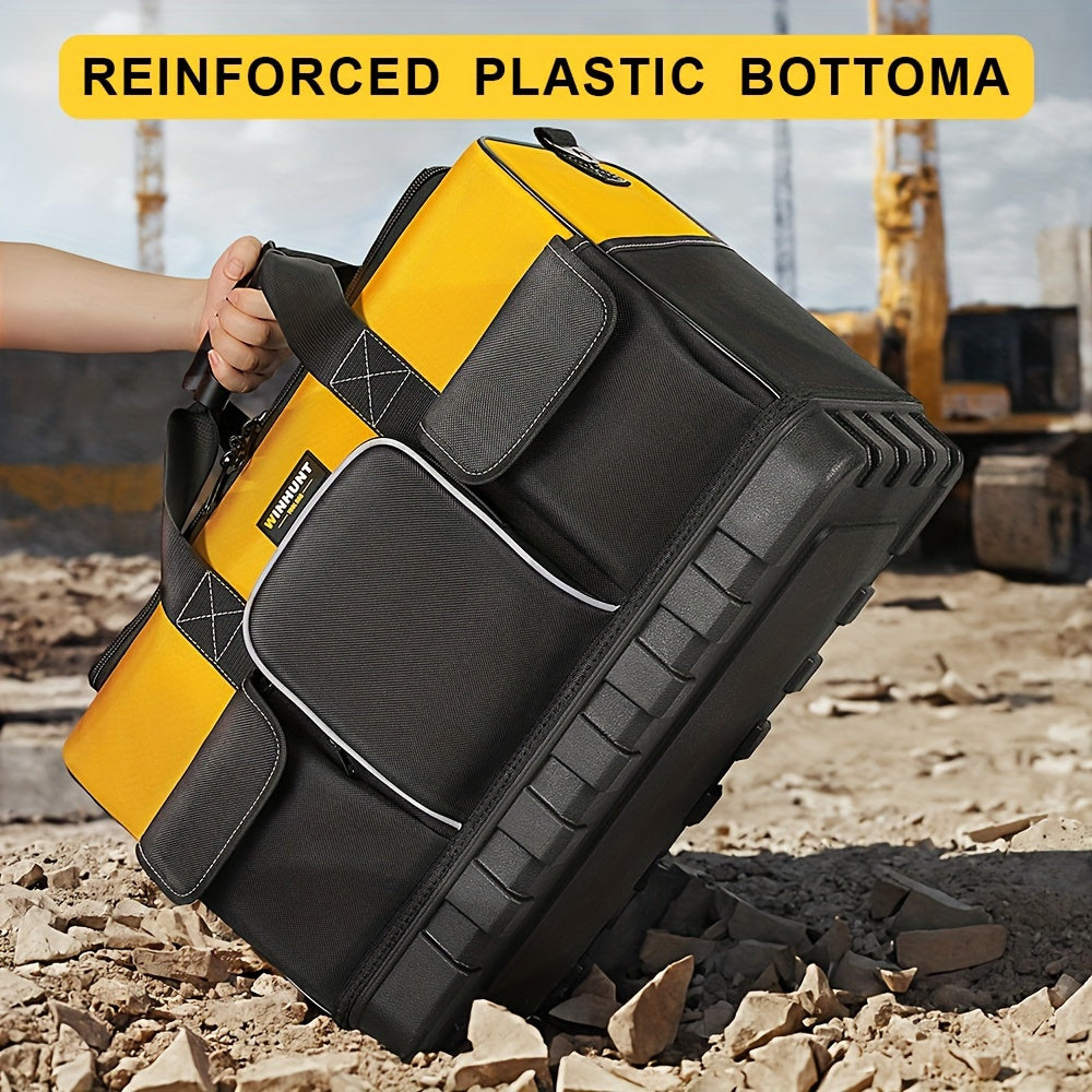Heavy-Duty Tool Kit, 16-Pocket Portable Toolbox Organizer Storage