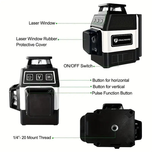 Green 12 Lines Laser Level Mini Laser Level