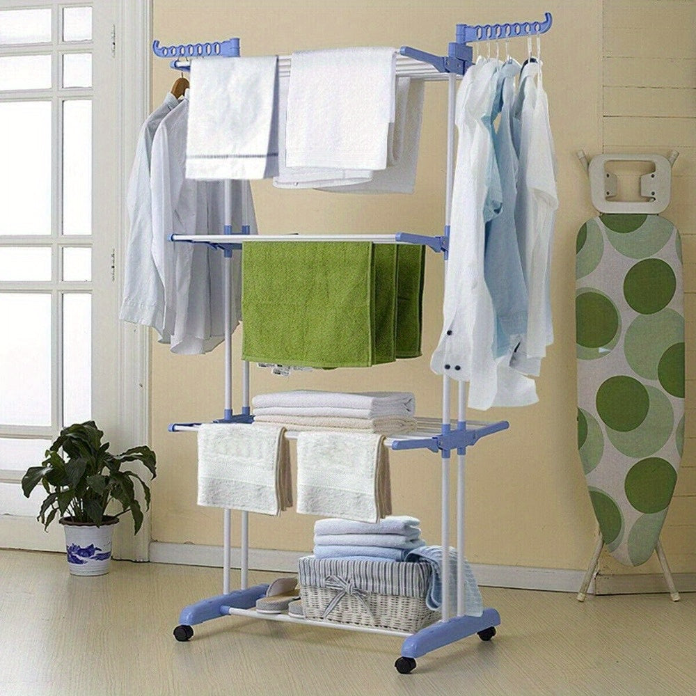 4 Tier Foldable Extra Large Clothes Drying Rack – Miaosheng（Superlucky）Mall
