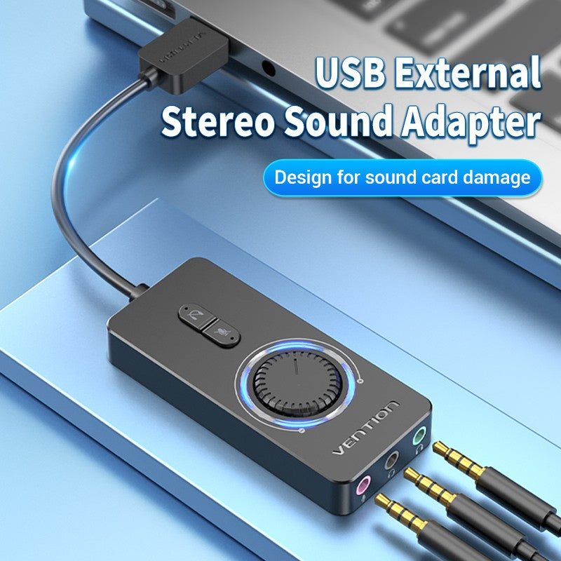 Sound Card USB External Stereo Sound Adapter