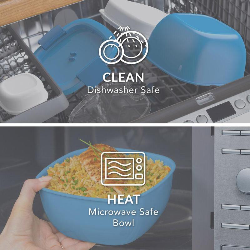 All-in-One Salad Container - Reusable Portable Salad Bowl