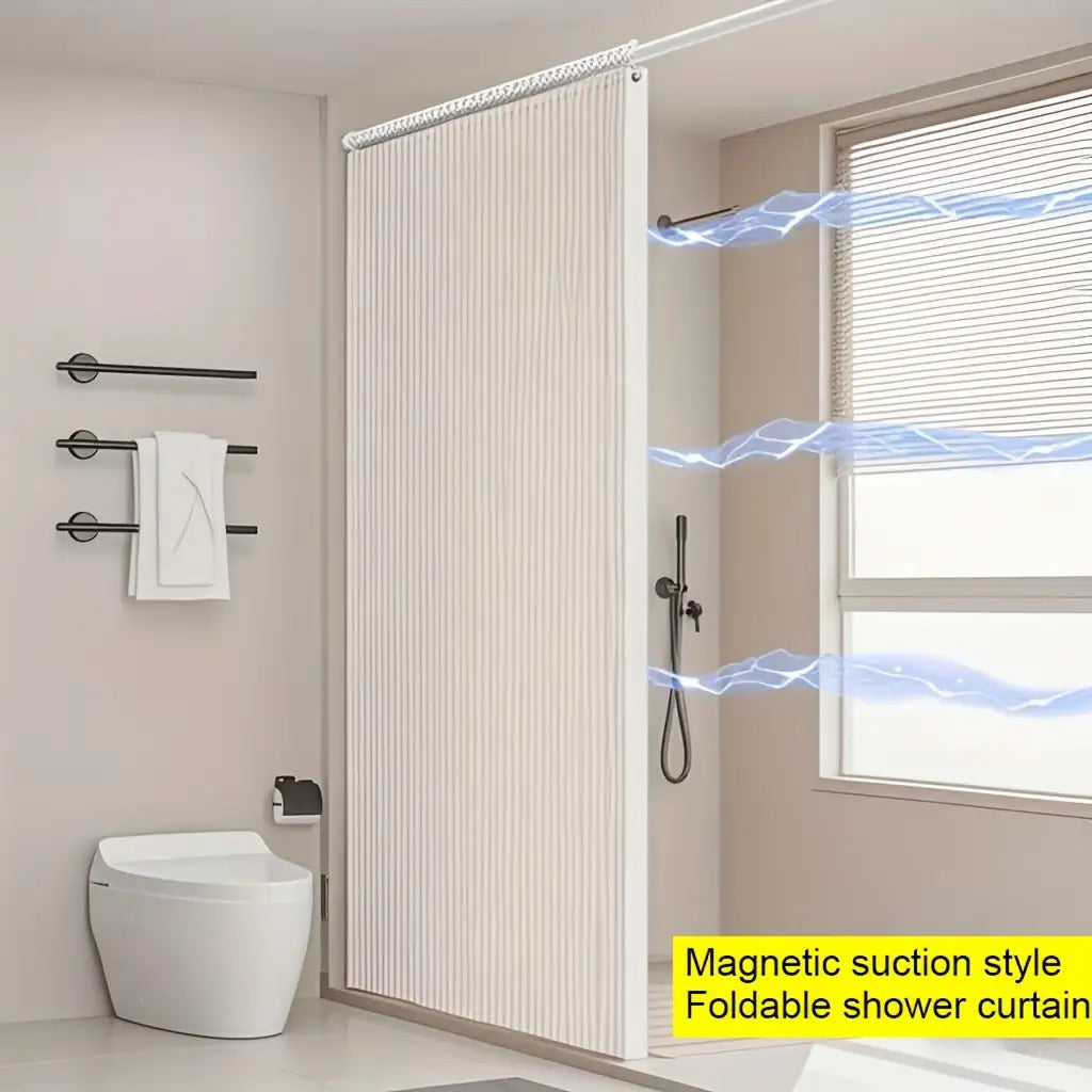 High-Temperature Resistant Polyester Foldable Bathroom Partition Curtain