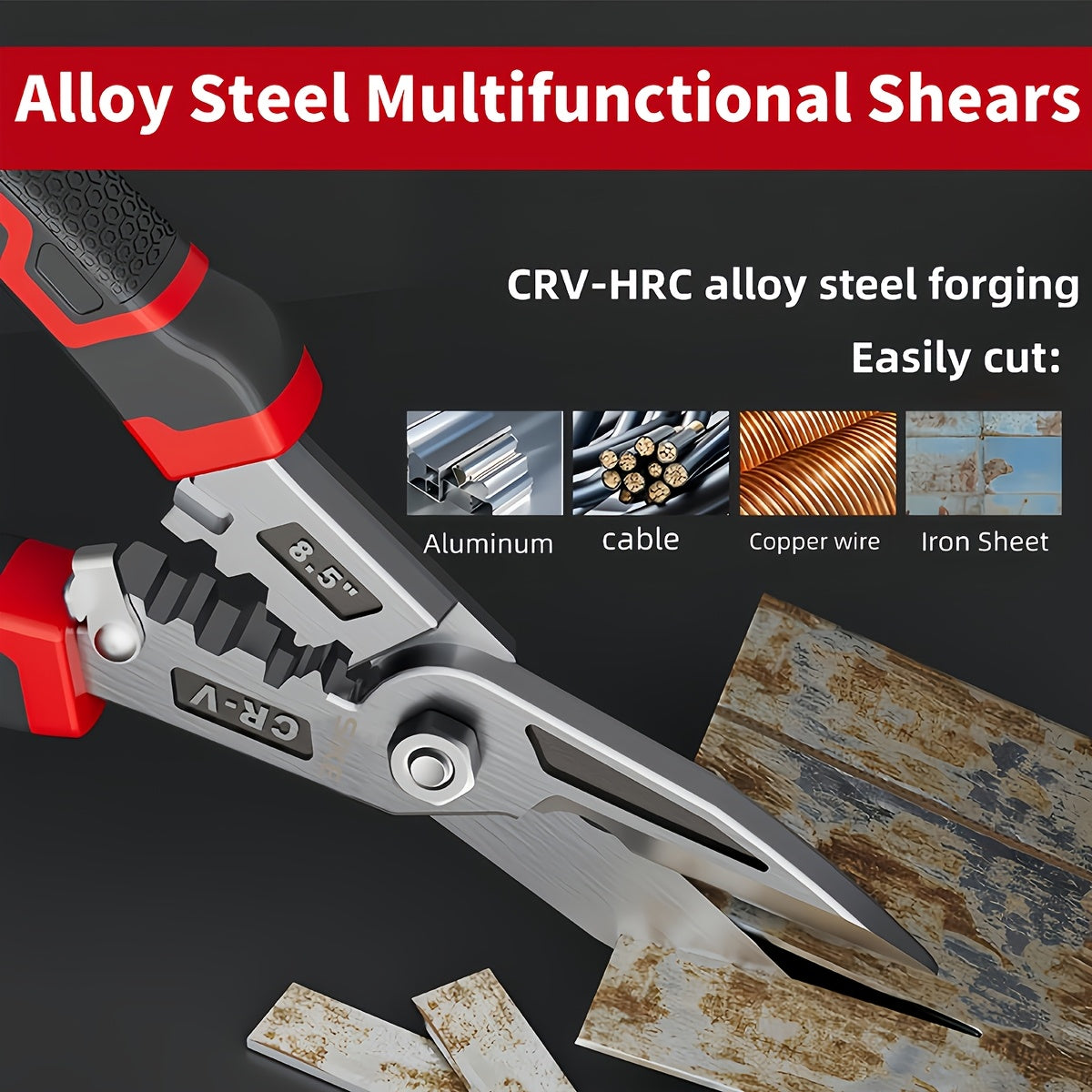 Heavy-Duty Industrial-Grade Metal Shears