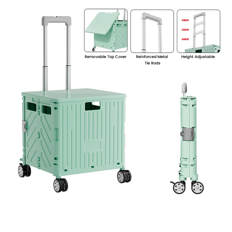 Thickened Load-Bearing Foldable Utility Cart with Wheels