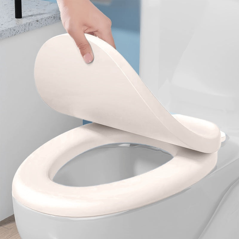 Non-Slip, Quick-Release Toilet Seat Cover