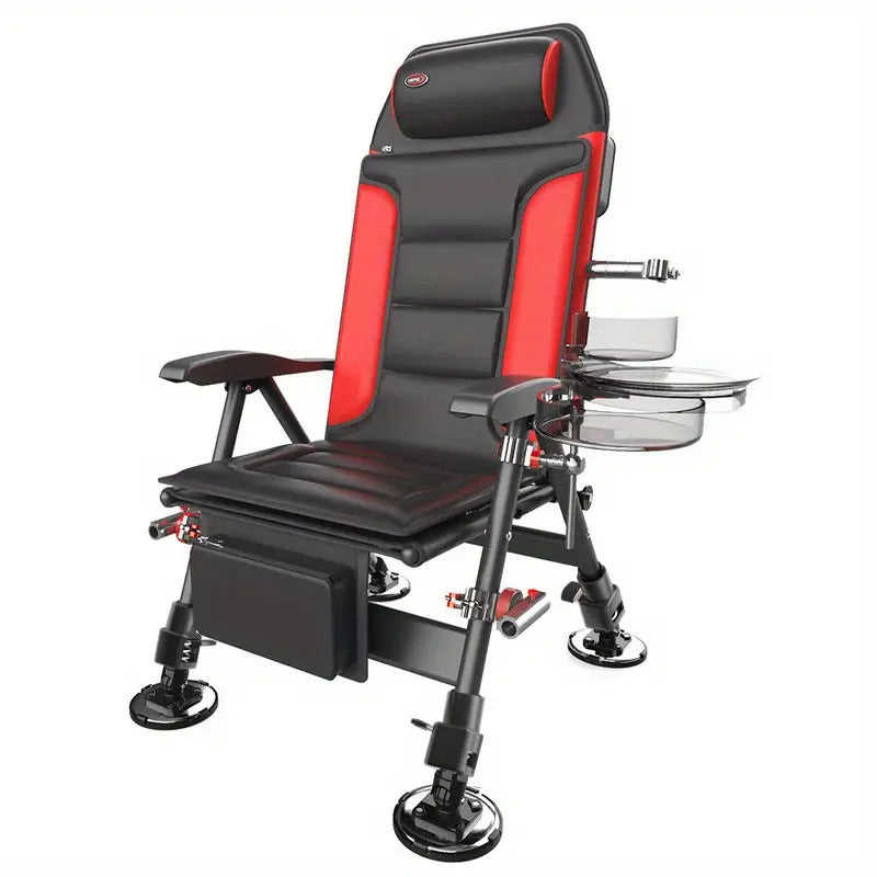 1pc Ergonomic Heavy Duty Stainless Steel Outdoor Fishing Chair