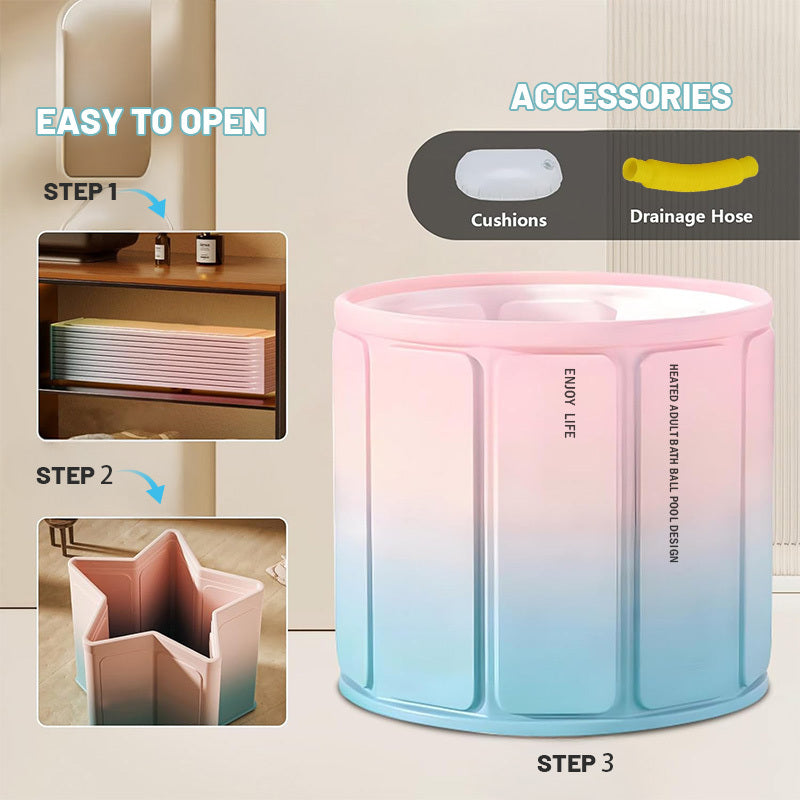 1pc Foldable Bathtub