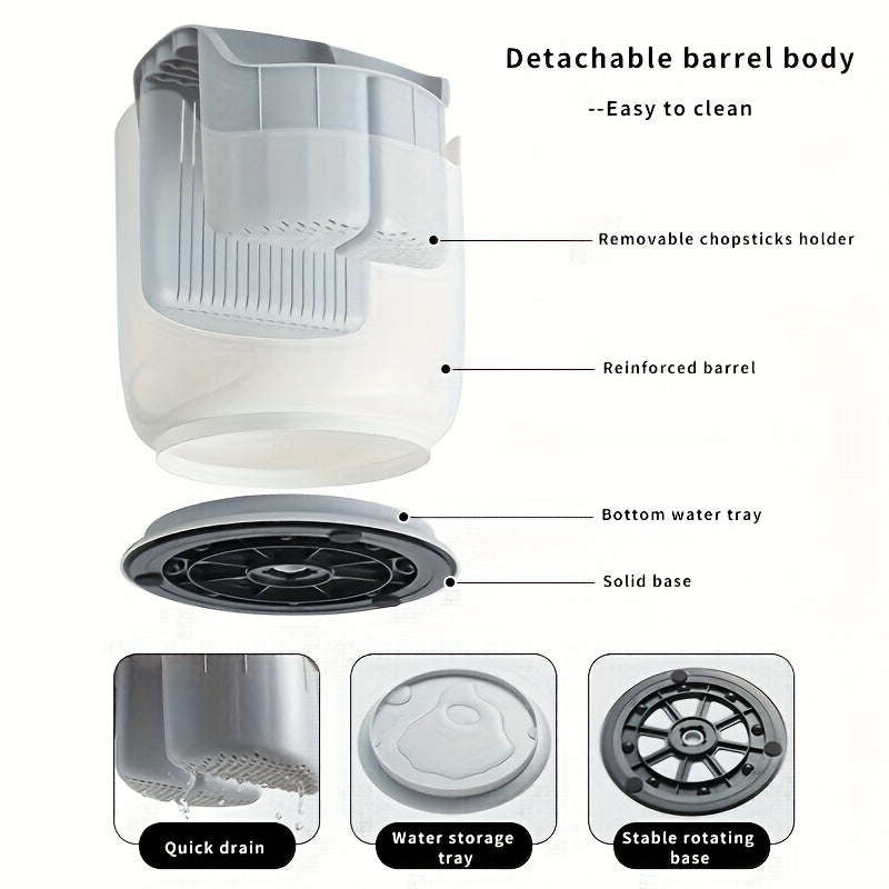 Rotating Knife Utensil Holder Organizer