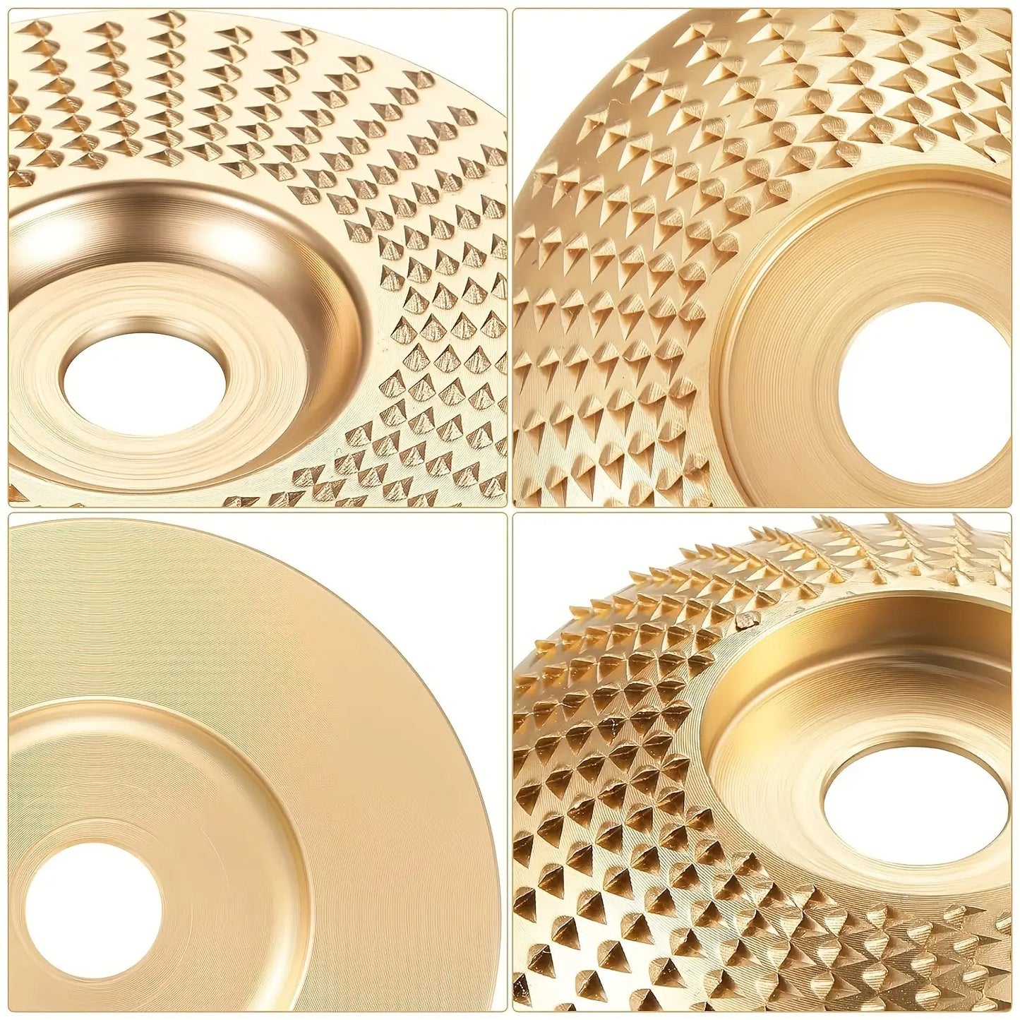 5pcs Of Angle Grinder Wood Carving Disc Set