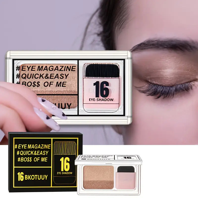 Shimmery Dual-Tone Eyeshadow Palette