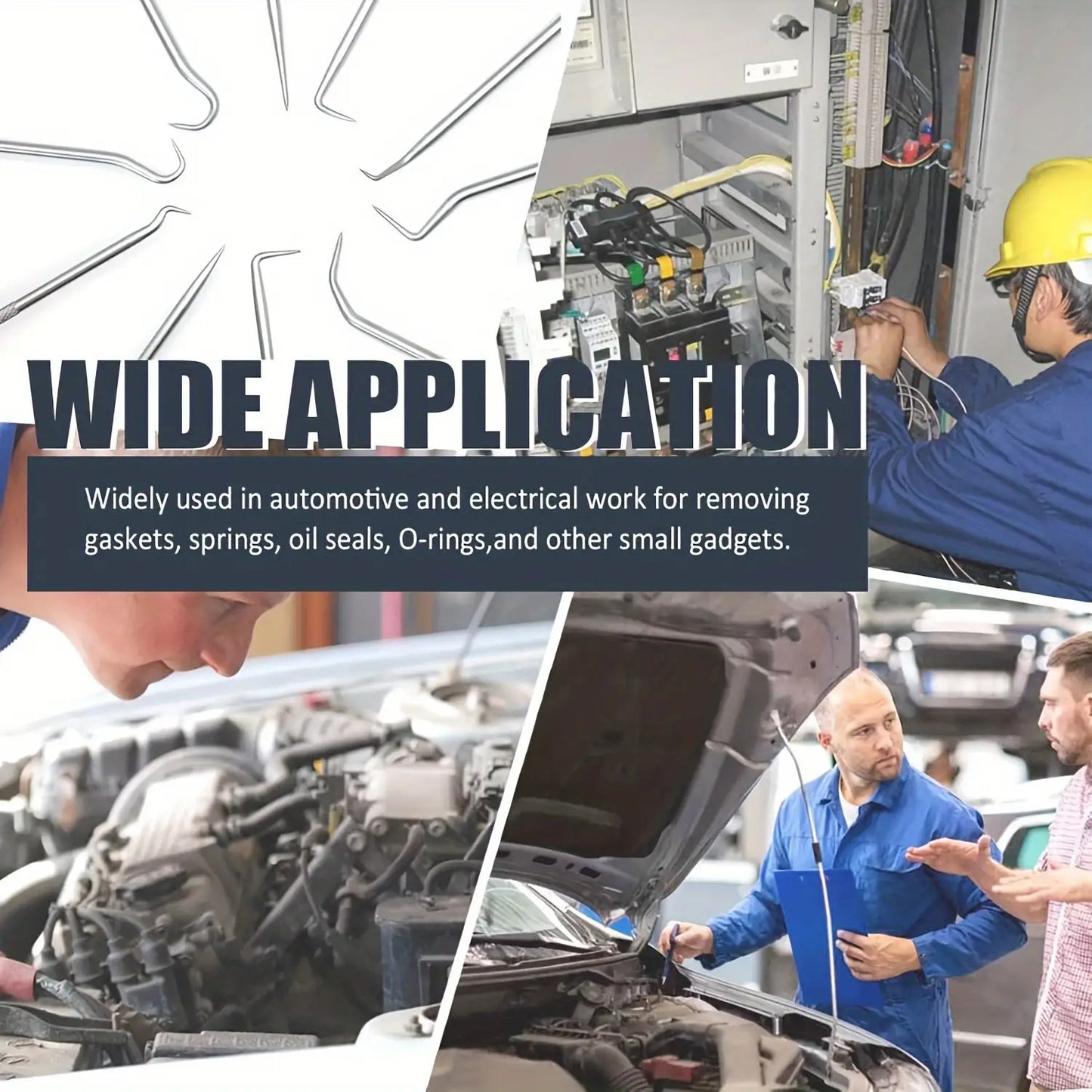 10pcs Durable Precision Oil Seal Hook Kit