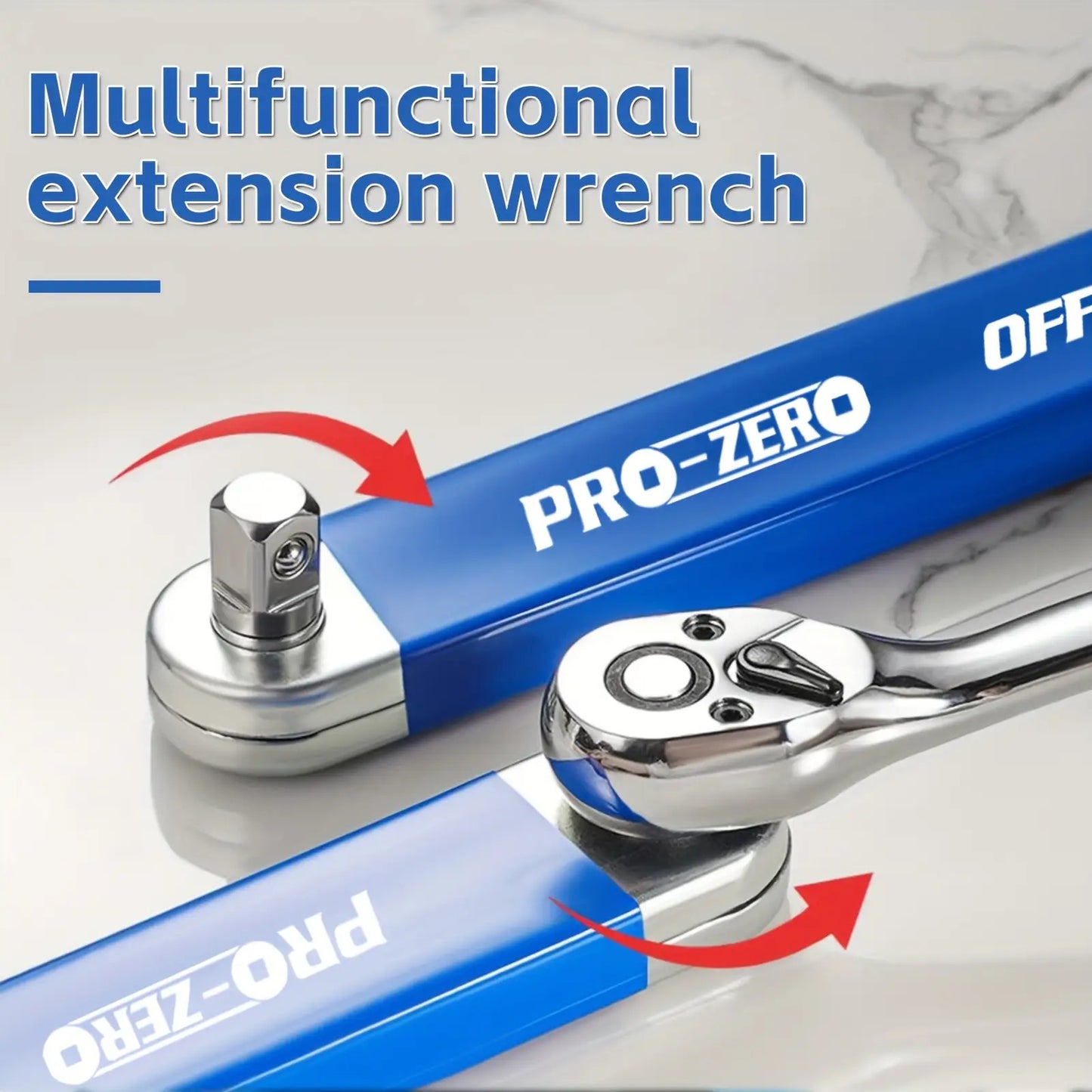 2-in-1 Multi-Function Ratchet Offset Extension Wrench