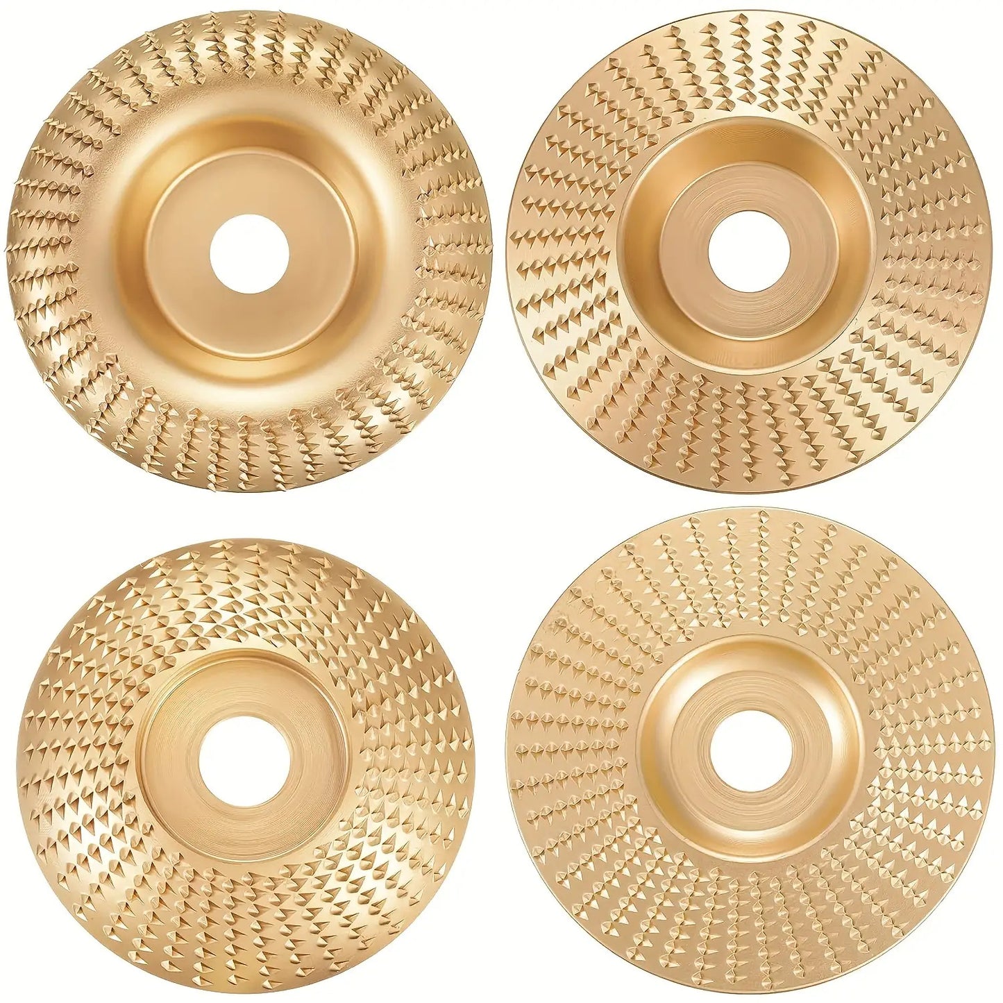 5pcs Of Angle Grinder Wood Carving Disc Set