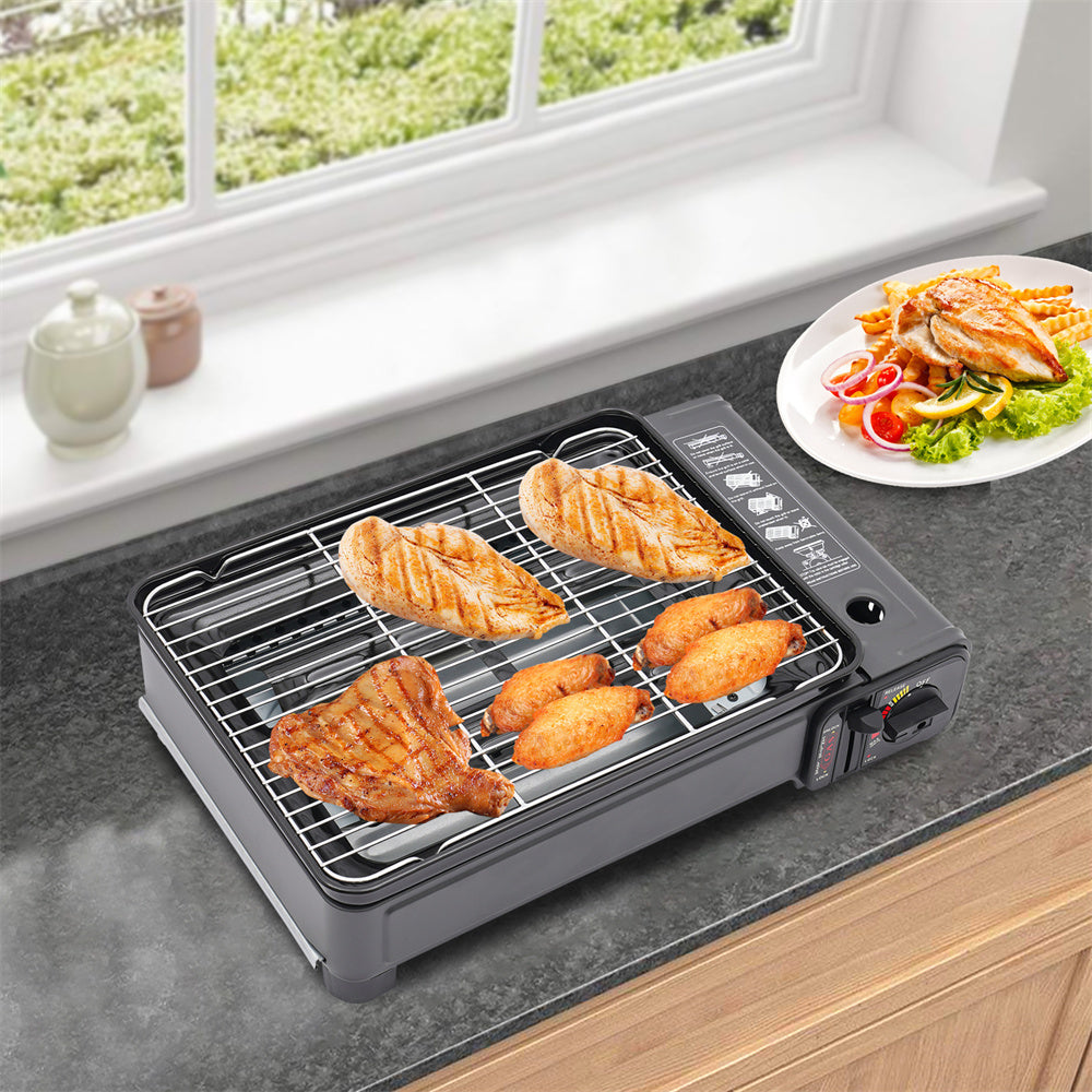 Portable Butane Grill Stove with Grill Net