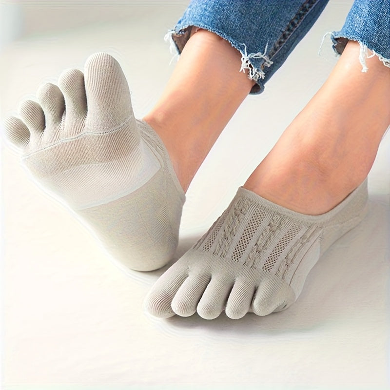 10 pairs of five finger mesh boat socks