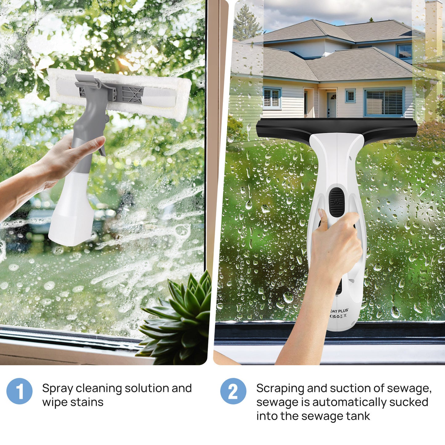 New Small Electric Glass Cleaning Handheld Window Cleaning